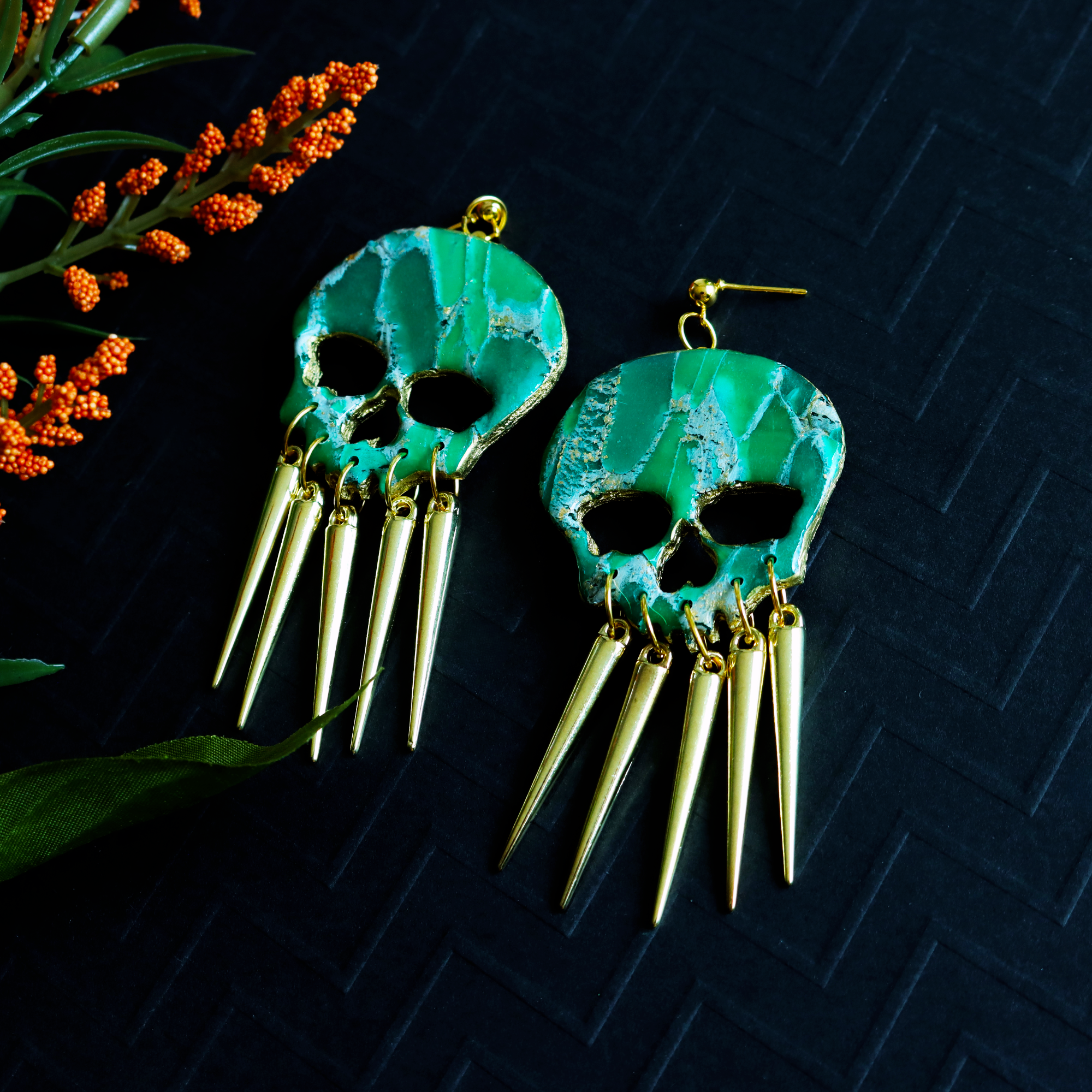 Emerald Skulls